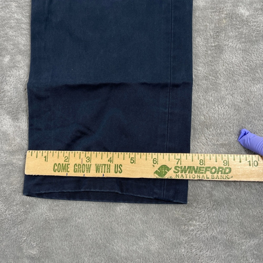 Spier & Mackay Chinos Mens 33 Navy Blue Handmade Tailored Cotton Trousers - Picture 3 of 12